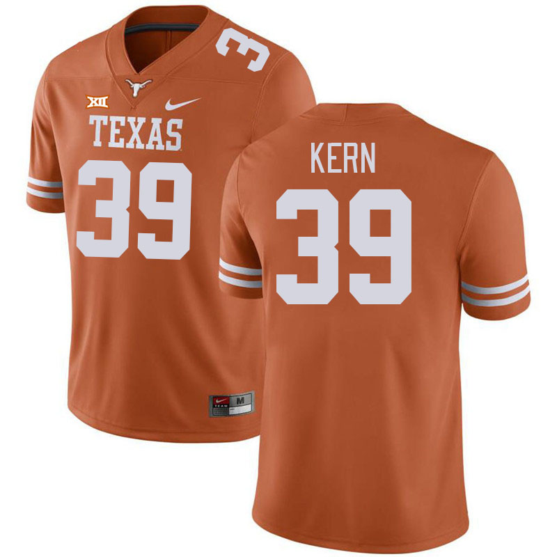 Men #39 Michael Kern Texas Longhorns College Football Jerseys Stitched-Orange